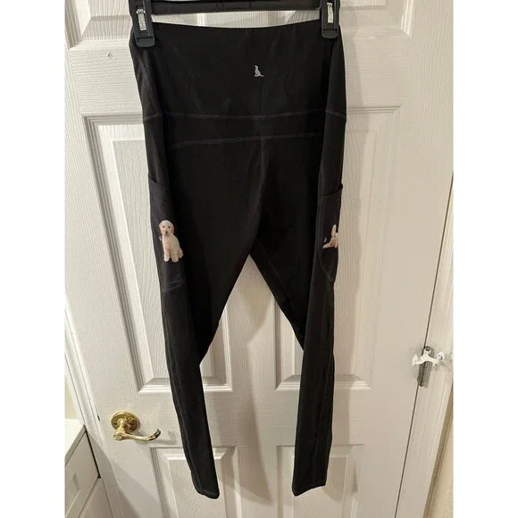 E&S Pets Urban Athletics High Ride Leggings - Golden Doodle Printed on Pockets L - Picture 5 of 9